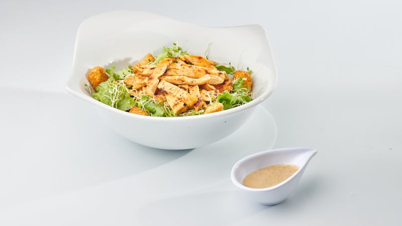 Classic Caesar salad with croutons and parmesan