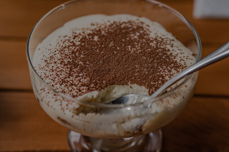 Classic tiramisu Italian dessert